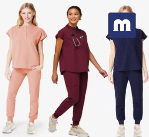 Medigo001 Donna039s Pantaloni a due pezzi Donna Scrub Topspant Uomo Uniforme ospedaliera Scrub per chirurgia Camicia Manica corta infermiera unifor8270678