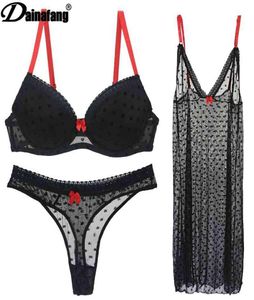 Vs Women 039s iç çamaşırı, bras şeffaf elbise bc fincan 3 set çeyrek fincan yukarı sutyen setler seksi dantel iç çamaşırı seti 2103229135884