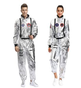 Thema Kostüm Halloween Karneval Erwachsene Astronaut Weltraum Cosplay Kostüm Frauen Piloten Overall Männer Astronaut Alien Spaceman Rolle Pla8511869