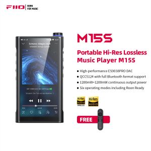 Player Fiio M15s Müzik Oyuncusu Snapdragon 660 ES9038PRO HIRES ANDROID 10 5.5inch MP3 çalar WiFi/MQA/Bluetooth 5.0