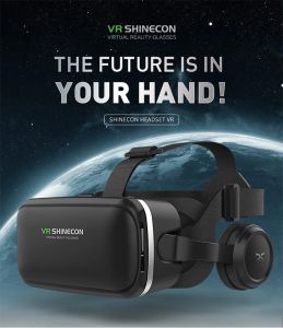 Dispositivi Occhiali 3D VR Cuffie VR Caschi VR Shinecon 6.0 Standard Edition e versione con cuffia Realtà virtuale