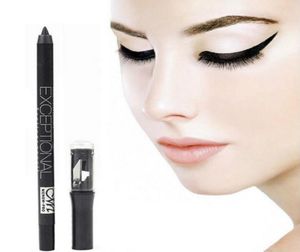 Black Eyeliner Pencil Waterproof Eyebrow Pen Make Up Beauty Comestics Eye Liner Eyes Makeup med penna Snapener9731425