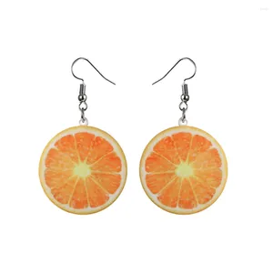 Dangle Earrings 1 Pair Fashion Creative Orange Stud Women Jewellery Gift