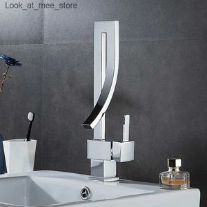 Bathroom Sink Faucets 360 rotating basin faucet gold all copper desktop cold and hot mixer faucet luxurious kitchen sink faucet Q240301