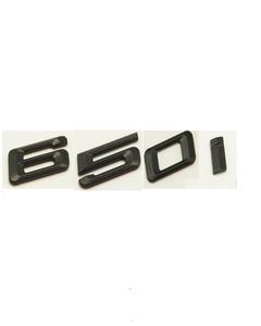 Svart quot 650 I QUT -nummerstam Letters Emblem Badge Sticker för BMW 6 Series 650i8609205