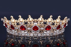 Luxury Bridal Crown Headpieces Rhinestone Crystals Royal Wedding Crowns Princess Crystal Hair Accessories Birthday Party Tiaras Qu4511216