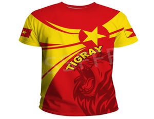 Men039s Tshirts Africa Country Ethiopia Tigray Flag Dprint Menwomen Summer Casuary Funny Tee半袖ストリートウェア25649520