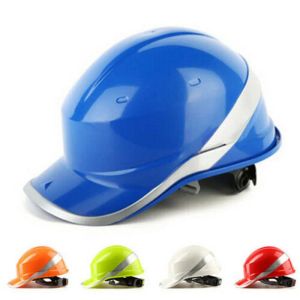 Snapbacks diamante v capacete de segurança capacete alta vis beisebol reversível adesivo chapéu proteção segurança construção capacete colisão boné