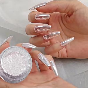 Nicole Diary 3G ŚWIATŁA KOT Magnetyczny paznokcie srebrne lustro Chrome Pigment Pigment Efekt metalowy dla manicure Decoratio 240229