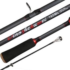 Rods 5g25g Lure Rod 1.8m/1.65m Carbon Casting Spinning Stream ML Fishing Rods Big Guide Baitcasting Travel 2 Section Soft Solid Tip