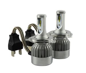 1pair C6F H4 Car Led Headlight High Power Auto H3 H11 H7 H13 9007 High Low 72W 7600LM White 6000K Bulb Repalcement Headlamp8151923