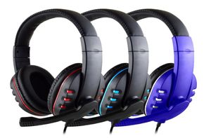 Fones de ouvido para jogos com fio Gamer Headset Fones de ouvido com microfone para PS4 Play Station 4 X Box One PC Bass Stereo PC headset9230610