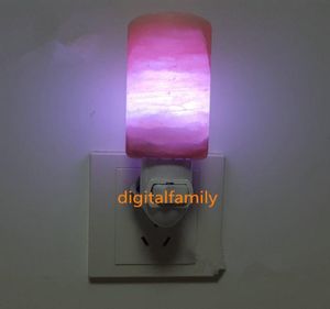 Neues natürliches Himalaya-Salz-LED-Nachtlicht, dekorativer Luftreiniger, Wandlampen, Zylinderlicht, Kinderzimmerlampe, natürliche Kristalllampe, US2982143