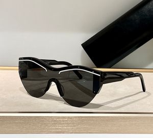 0004S Sonnenbrille Extragroße schwarze/graue Linse Damen Luxusbrille Shades Occhiali da sole UV400 Brillen