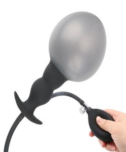 Super Large uppblåsbara enorma stora analplugg max 12 cm dildo pump dilator utbyggbar ingen vibrator rumpa bollar sex leksaker6216317