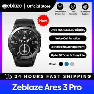 Altri orologi Zeblaze Ares 3 Pro display AMOLED intelligente ad altissima definizione chiamata vocale+modalità sportiva monitor sanitario 24 ore su 24 intelligente Q240301