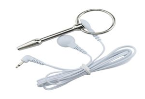 Urinrörsbår dilator manliga penis pluggar urinrörsljud stimulator med tråd elektriska chock DIY -tillbehör rostfritt stål SE5594012