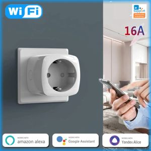 Steuerung S26P Power Monitoring Smart Plug 16A Wifi Smart Socket Arbeit mit Yandex Alice Smart Home Alexa Google Smartthings EWelink App
