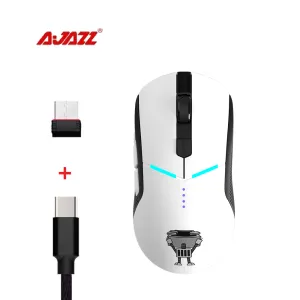 Mouse AJAZZ DMW150 Mouse TypeC Wired Plus 2.4Ghz Wireless Dual Mode Connect Mouse per PC portatile ricaricabile 16000 DPI