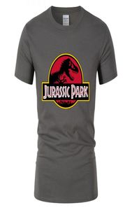 Mens Casual Tops camiseta JURASSIC PARK Europeu Aman Estilo Camiseta de algodão homem Camiseta Dinosaur World Gráfico jovem menino teeshirt masculino tees2032190