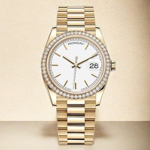 Gold watches high quality Wristwatches Luxury Mens Automatic Watch Size 40mm Automatic Watch Mechanical Sapphire Mirror Diary Series Montre de Lux with Box Papers
