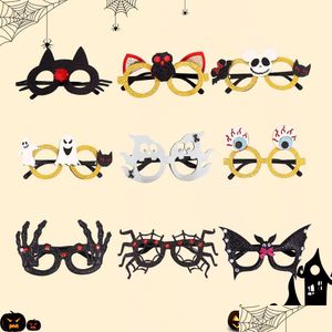 Outros suprimentos de festa festiva Halloween óculos quadros traje óculos para favores de férias PO Booth One Size Fits All Drop Deliv Dhzs3