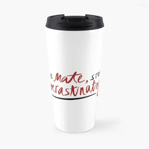 Water Bottles Like Mate Stop Procrastinating (3RACHA) Travel Coffee Mug Christmas