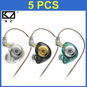 Headphones KZ EDX Pro Metal Wired Earphones Bass Earbuds In Ear Monitor Headphones With MIC Sport Music DJ Noise Cancelling HiFi Headset