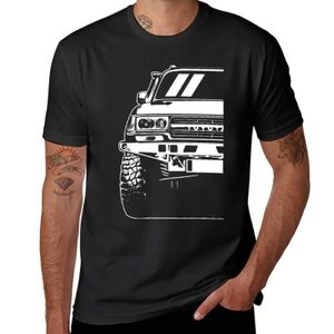 LandCruiser - 80 Series - Classic Car Art T -shirt Anpassade T -skjortor Anime kläder Plain Black T Shirts Men 240220