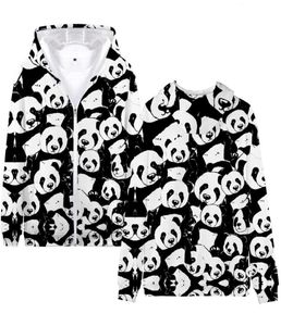 Men039s Felpe con cappuccio Felpe Panda 3D Stampa Animali Streetwear Uomo Donna Moda Oversize Zipper Up Felpa con cappuccio Giacche Bambini Ragazzi 1968921