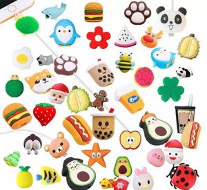 Lovely Animal Cable Organizers Cartoon Wire Saver Cover USB Line Earphone Cord Charger Protector Office Accessories Gifts