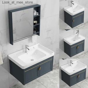 Banyo lavabo muslukları mini banyo vanity duvar banyo aynası modern banyo lavabo vanity depolama rafı ev mobilyaları q240301