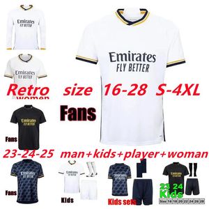 23 24 Bellingham Vini Jr 4XL Soccer Jerseys Mbappe Tchouameni 2023 2024 Football Shirt Real Madrid Benzema Modric Rodrygo Camisetas Men Kids Kids Atmonds Fans Player