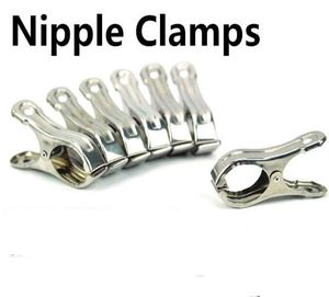 BDSM Bondage Gear Stainless Steel Nipple Clips Clamps Torture Adult Sex Toys for women whole 10pairslot2444984