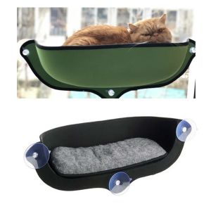 Mats Window Mount Cat Hammock Bed With Sucker Soft Sofa Lounger Bed Comfortable Window Bed Small Pet Hanging Shelf Seat Pet Supplies