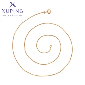 Pendant Necklaces Xuping Jewelry Store Fashion Simple Chain For Necklace Of Gold Color LWomen Girl Gift S00169717