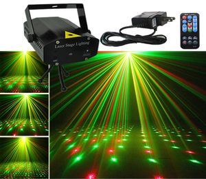 Mini 110240V Vermelho Verde Movendo Laser LED Luz de Palco Controle Remoto Com Tripé Iluminação Discoteca DJ Home Gig Party KTV Room Decorati9356227