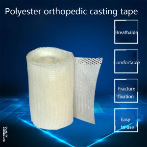 Bande 1roll poliestere ortopedico Casting Orthopedic CAT Dog Horse Pet Animals Fracture Fixtion Alete Polimero Bandata fissa 5/7.5/10/15x360cm