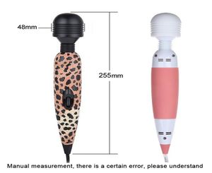 Multi velocità bacchetta magica massaggiatore per il corpo vibratore clitorideo vibratori dildo AV giocattoli erotici per donna spina EUUSAU Y2002266421759