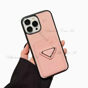 Modische Luxus-Designer-Handyhüllen mit brauner Blume für iPhone 15 15Plus 8Plus 14 Pro Max Plus 13 12 11 Xs XR Xsmax Leder-Kartenhalter-Taschen-Handyhülle mit Kartensteckplatz