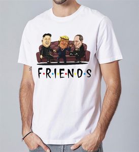 Verão Trump Engraçado Camiseta Homens Amigos Imprimir Manga Curta Casual Moda Gráfico Camisetas Homens Streetwear Plus Size Top Tees 210315750826