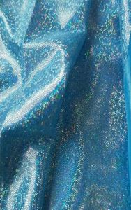 Fabric Glitter Laser Polyester Iridescent Foil Bronzing Knit For WeddingBackdropDecorBlackWhiteBluePinby The Meter6239929