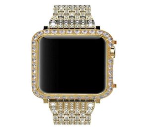 Do Apple Watch Series 4 luksusowy zespół zegarków z paskiem Crystal Diamond Cover5475712