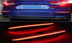 1 пара задних противотуманных фонарей для Honda Accord Inspire 2018 2019 Plug and Play Автомобильный светодиодный задний бампер стоп-сигнал динамический отражатель указателя поворота 5920609