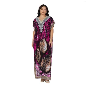 エスニック服アフリカの半袖Dashiki Summer PlusサイズカジュアルプリントAbaya Womens伝統的なKaftanチュニックオールシーズンドレス