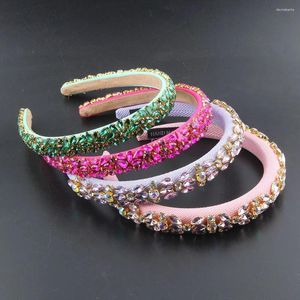 Hair Clips Fluorescent Color Beads Headband Tiara Accessories Simple Narrow For Women Girls Wedding 164