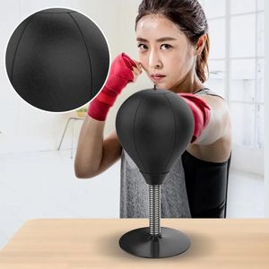 Desktop Punching BALL BALL MED SUCTION CUP BABELL BOXING Tränar barn Speed ​​Tool Stress Ball Adult Training Boxing Re X3T5 240226