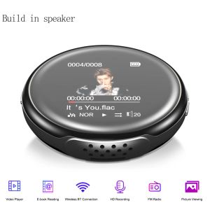 Динамики mini bluetooth 4.0 встроенный динамик Mp3 Музыкалист память 8G / 16G Metal Sports MP3 -плеер с FM Radio Ebook Free Lanyard