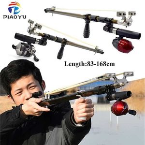 Bow Arrow Powerful Telescopic Folding Slingshot High Precision Professional Shooting Fishing Bow for Outdoor Hunting New Archery Bow YQ240301