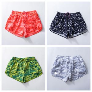 LU-1955 roupas de yoga das mulheres shorts de cintura alta exercício calças curtas fitness wear meninas correndo elástico adulto calças esporte shorts